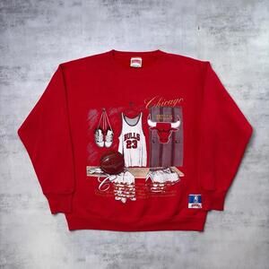 Vintage 1991 Nutmeg Chicago Bulls NBA World Champions Crewneck Sweater